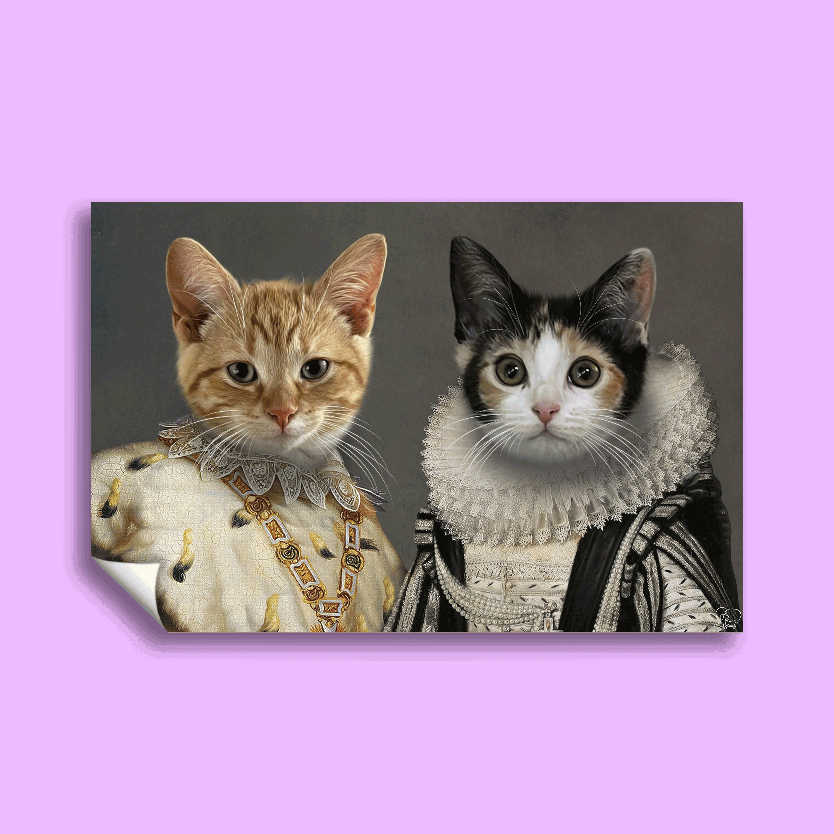 Prince and Princess - Custom Pet Portrait